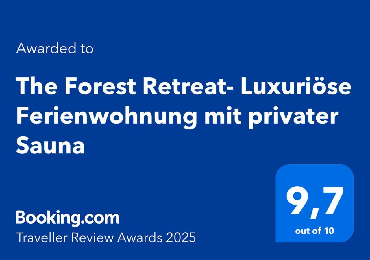The Forest Retreat- Luxurioese Ferienwohnung Mit Privater Sauna Wermelskirchen Eksteriør billede