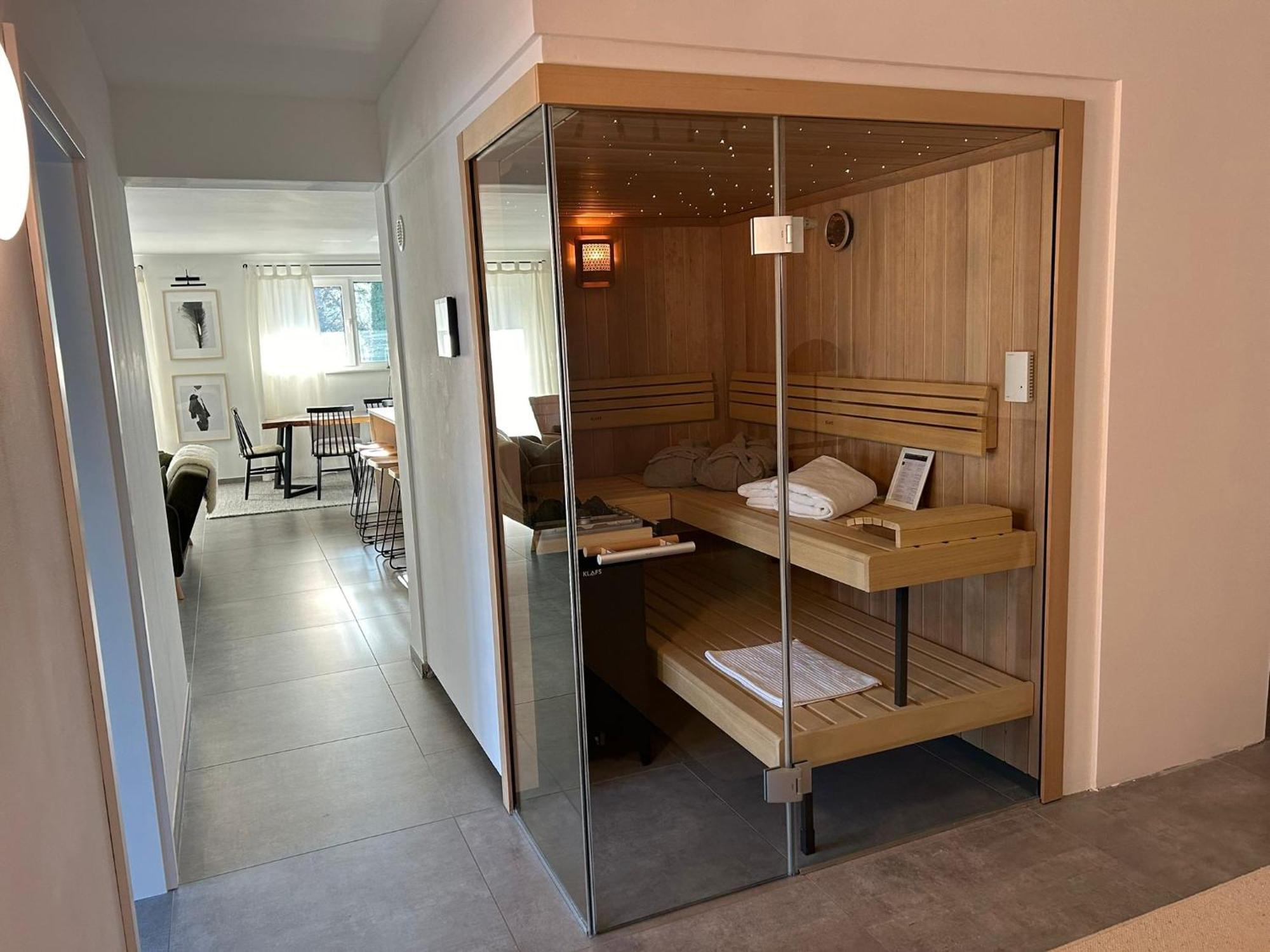 The Forest Retreat- Luxurioese Ferienwohnung Mit Privater Sauna Wermelskirchen Eksteriør billede